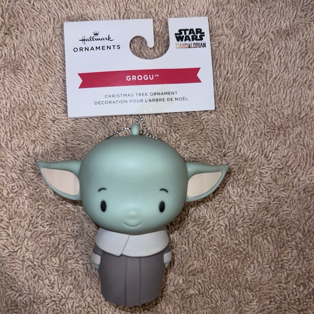 2023 Hallmark Star Wars The Mandalorian "GROGU" 4 Ornament Baby Yoda Figure